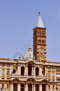 罗马的圣玛利亚吉奥雷教堂背景图片