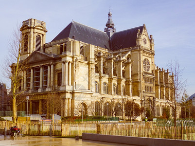 巴黎圣尤斯塔切教堂巴黎法国圣尤斯塔切教堂图片