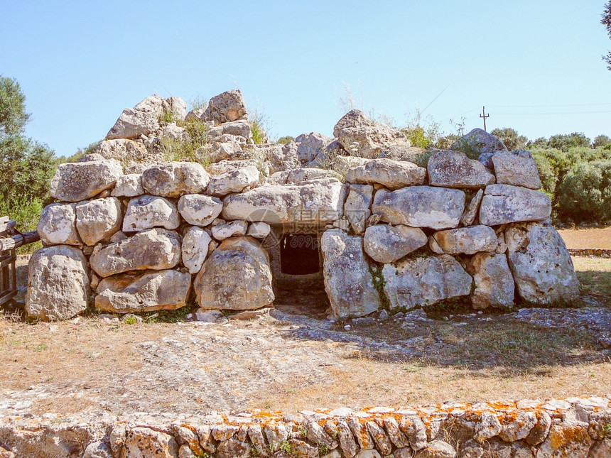 克罗地亚岛卡拉加尔达纳古老考遗迹图片