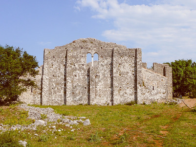 克罗地亚岛奥米萨利古老考遗迹图片