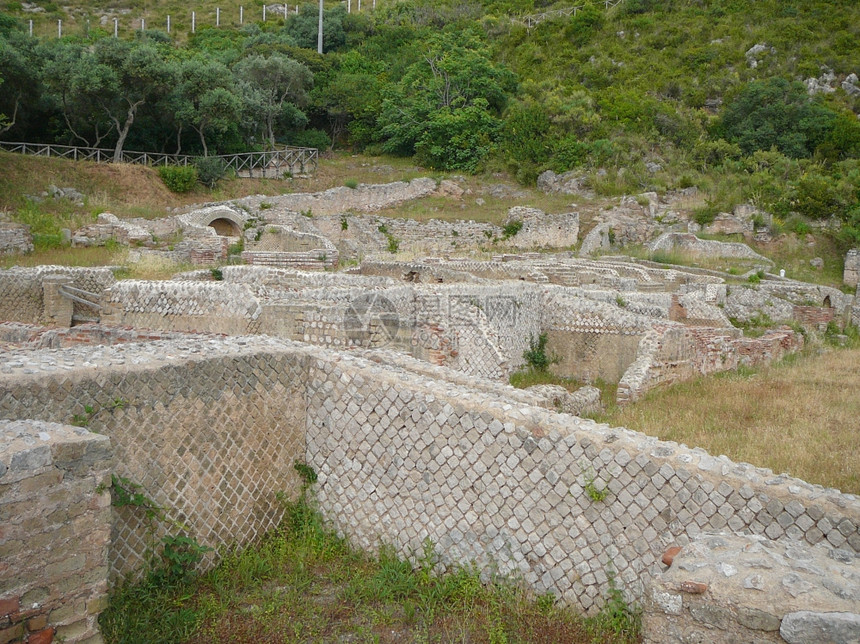 意大利拉齐奥蒂附近斯佩隆加的比亚蒂贝里奥的废墟意大利拉齐奥附近的斯佩隆加蒂贝里奥比亚古罗马废墟图片