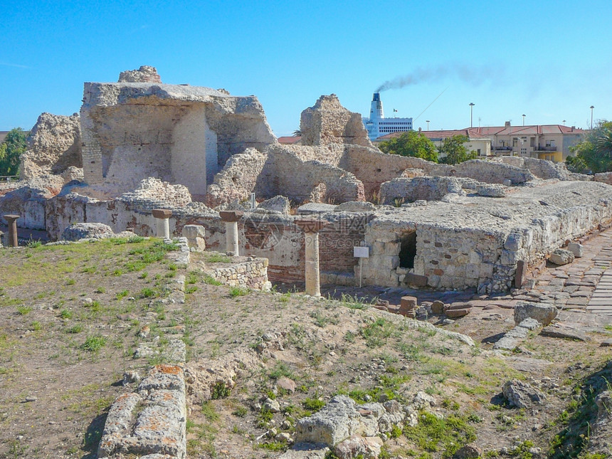 托雷斯港的罗马废墟意大利撒丁岛托雷斯港古罗马遗址图片