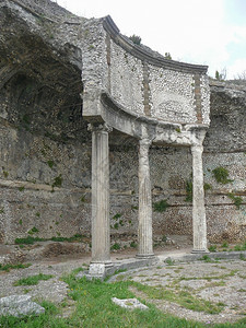 原始福图纳神庙意大利帕莱斯特里纳的福图纳原始神庙遗址背景图片