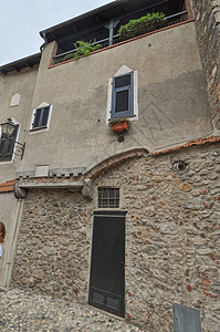 萨沃纳意大利托伊拉诺老城景象背景