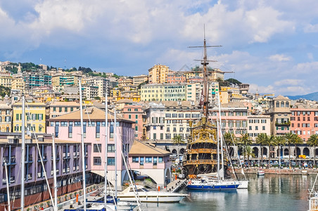 人类发展报告港意大利热那亚背景图片