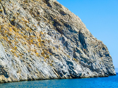 希腊的佩里萨希腊圣托里尼岛群的高动态范围HDR佩里萨图片