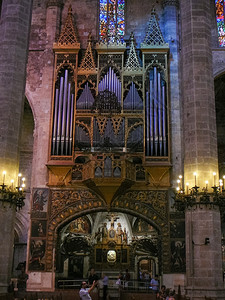 马洛卡帕尔马的拉苏大教堂帕尔马德马洛卡西班牙约2016年9月帕尔马圣玛丽亚大教堂又名拉苏背景图片