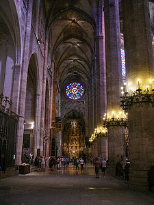 马洛卡帕尔马的拉苏大教堂帕尔马德马洛卡西班牙约2016年9月帕尔马圣玛丽亚大教堂又名拉苏背景图片