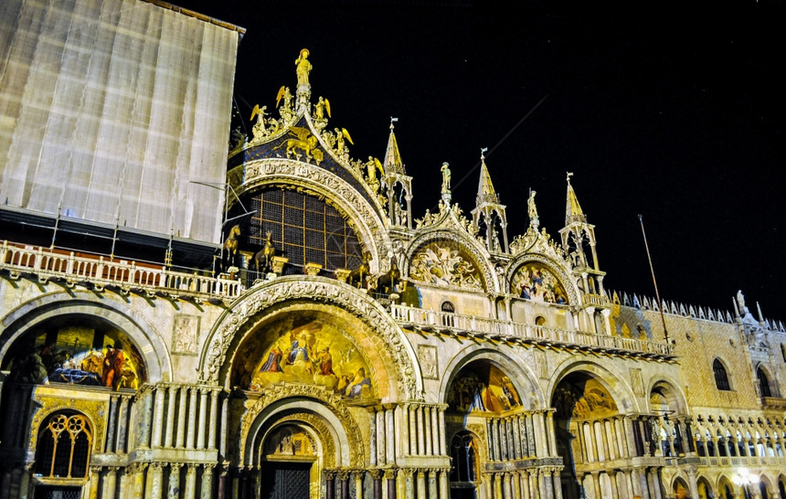 意大利威尼斯VeneziaSanMarco教堂广场高动态区域HDR意大利威尼斯Venezia图片