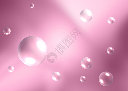 粉红背景的抽象泡图片