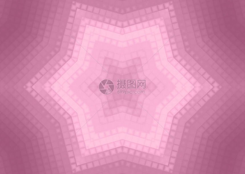 方形同心模式粉红色背景摘要图片