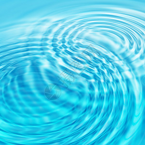 光蓝水背景摘要带圆环波图片