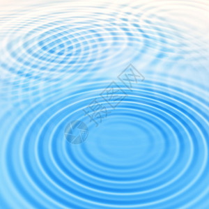 水蓝色圆环光效蓝水背景摘要有圆环交叉波纹背景