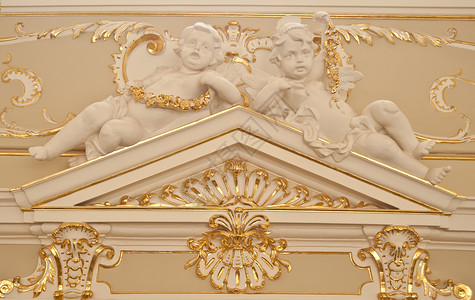 装饰品的碎片歌剧院的内部乌克兰敖德萨图片