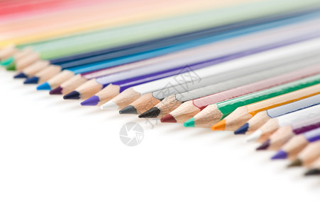 一组彩色铅笔背景图片