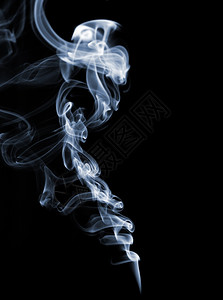 黑背景烟雾白的抽象图像背景图片