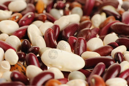 豆类食品白背景上分离图片