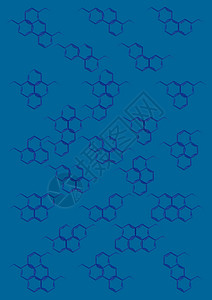 结构素描素材含有苯环结构化学公式的背景摘要背景