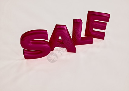 SALE3D插图的尺寸说明背景上的维字销售插图图片