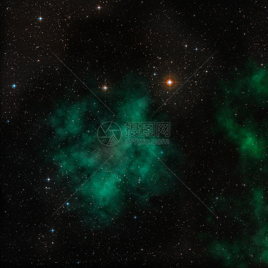 太空中的恒星场和一个云太空中的恒星场一个云和气体拥堵这图像的元素由美国航天局提供图片