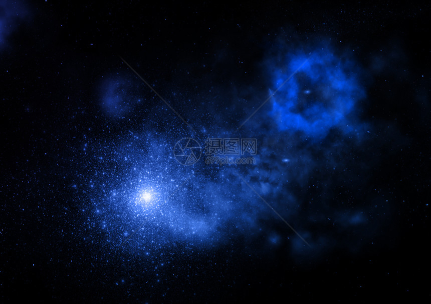 被照亮的星云3D渲染遥远的星云和恒星场在太空中闪耀这张照片的元素由美国宇航局提供3D渲染图片