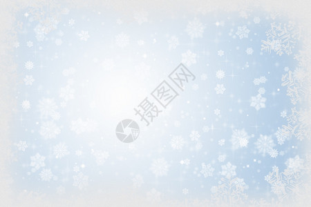 圣诞符号冬季雪圣诞节背景有雪花和星设计图片