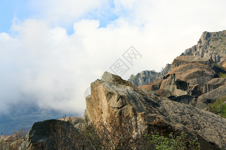 岩石山Demerdzhi山克里米亚乌兰里米亚高清图片