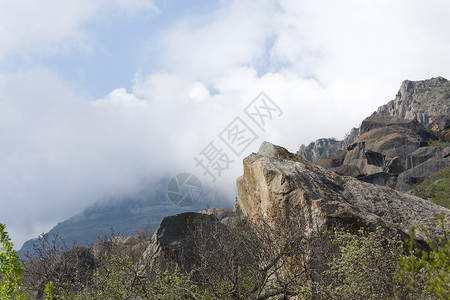 岩石山Demerdzhi山克里米亚乌兰里米亚高清图片