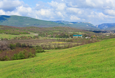 春季山地景观克里米亚乌兰图片