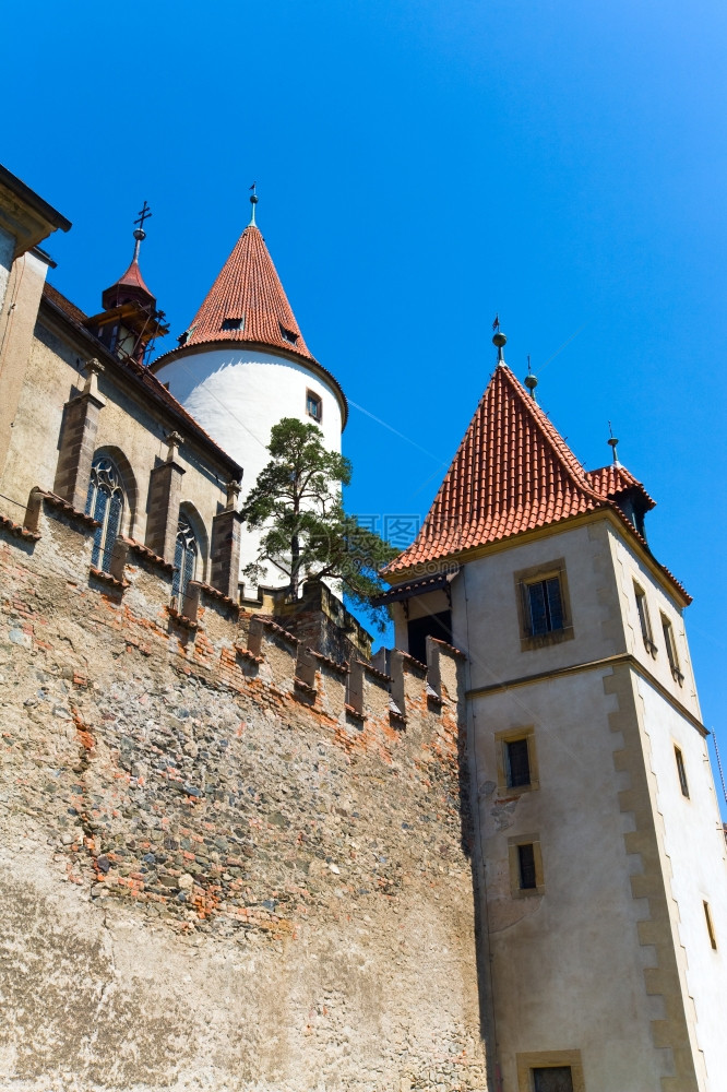捷克里沃拉特城堡中波西米亚部布拉格附近的历史中世纪图片