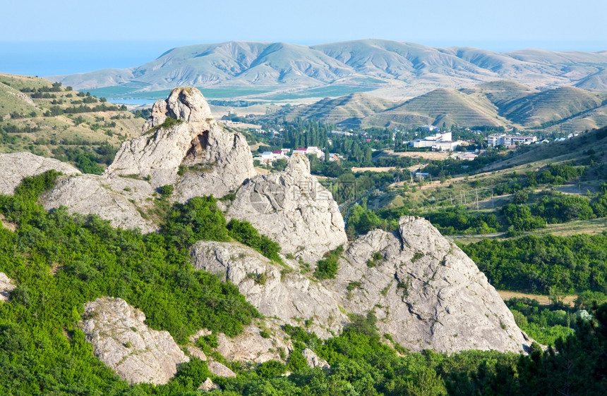 夏季雾山克里米亚乌兰图片