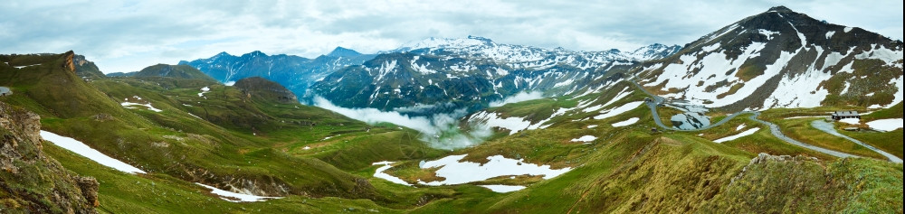 萨默阿尔卑斯山Grossglockner高阿尔卑斯山路景图片