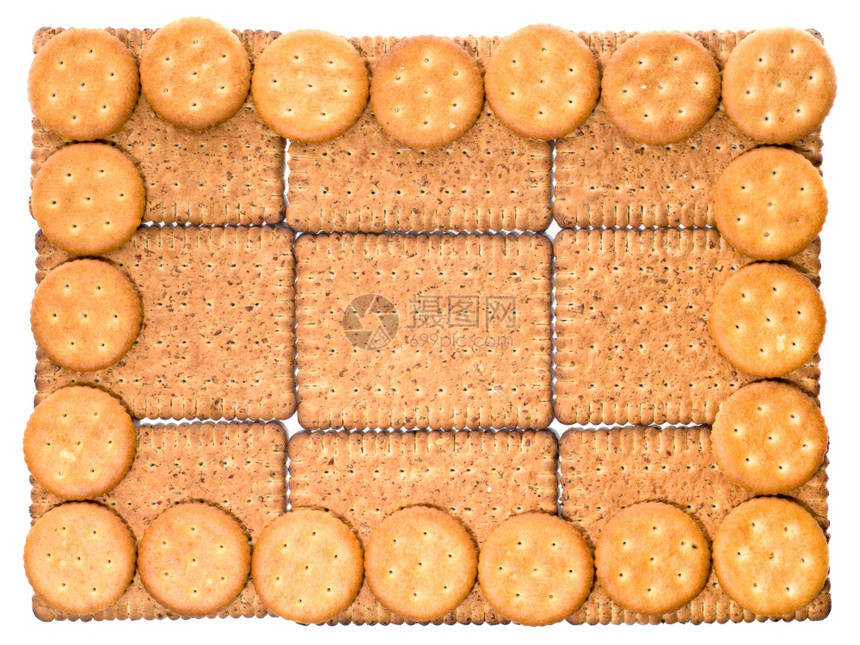 小麦饼干结点食品组成背景图片