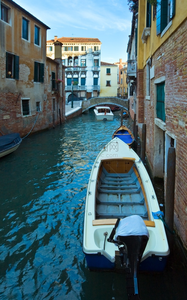 精美的夏季威尼斯运河风景意大利威尼斯图片