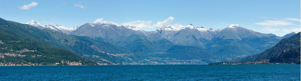 科莫湖意大利船舰夏季风景全图片