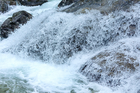 瀑布封闭的水自然背景背景图片