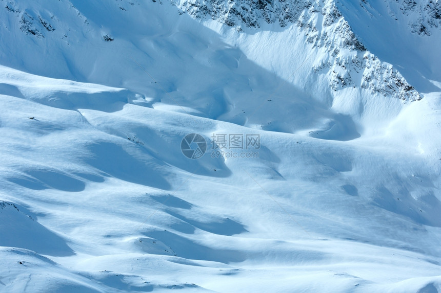 阿尔卑斯山冬季景观奥地利图片