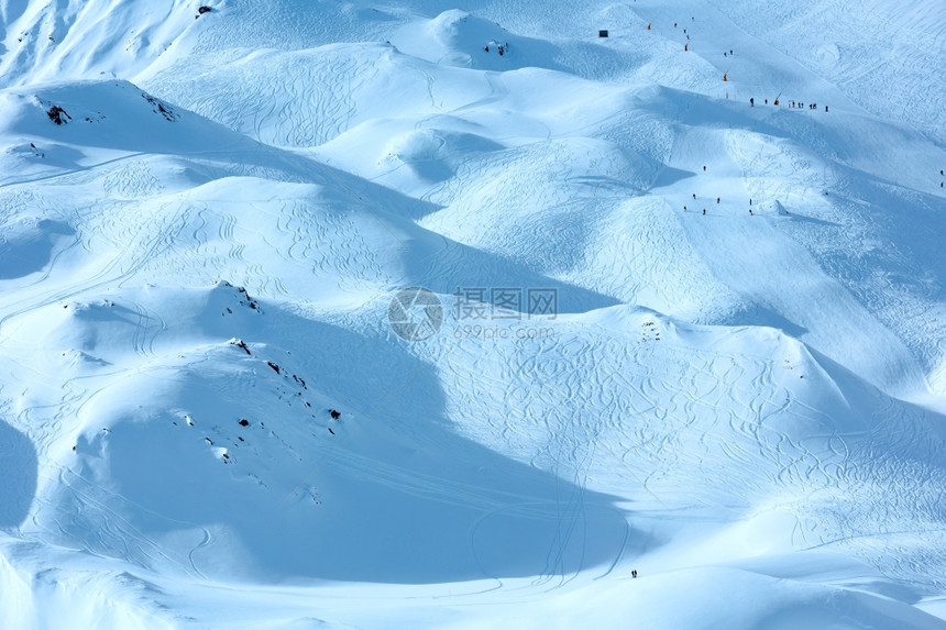 冬季滑雪小径所有人都不被承认图片
