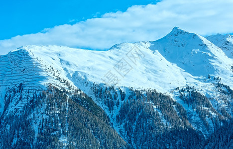 奥地利提罗兰山脉的Kappl滑雪区图片