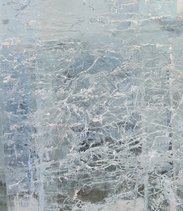 冰面的川透明墙有趣的图画和案图片