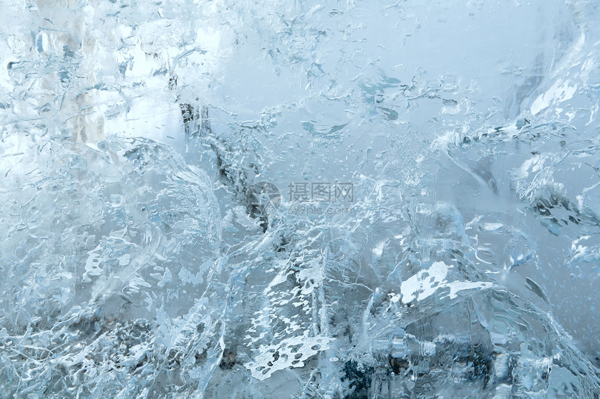 冰川透明的块封闭有趣的图画和案背景图片