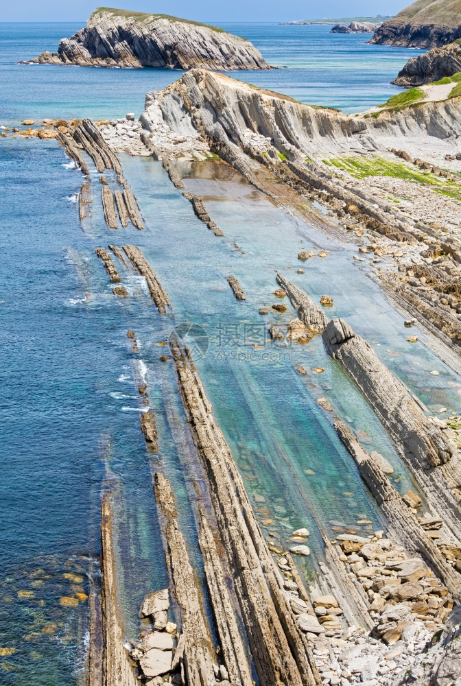 ArniaBeach西班牙大洋海岸景观图片