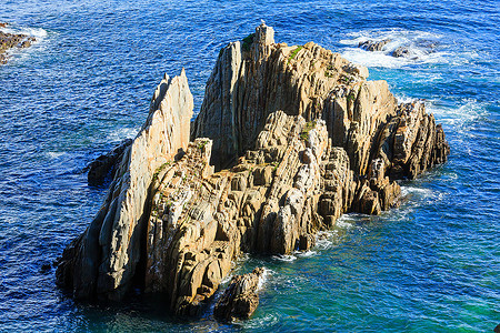 大西洋海岸班牙梅索塔海滩背景图片