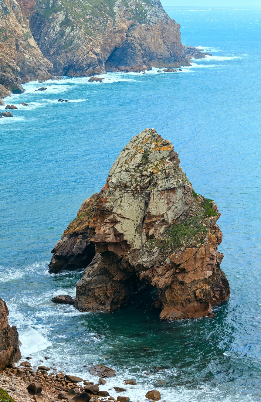 海岸附近大西洋海岸葡萄牙罗卡角波达的景象图片