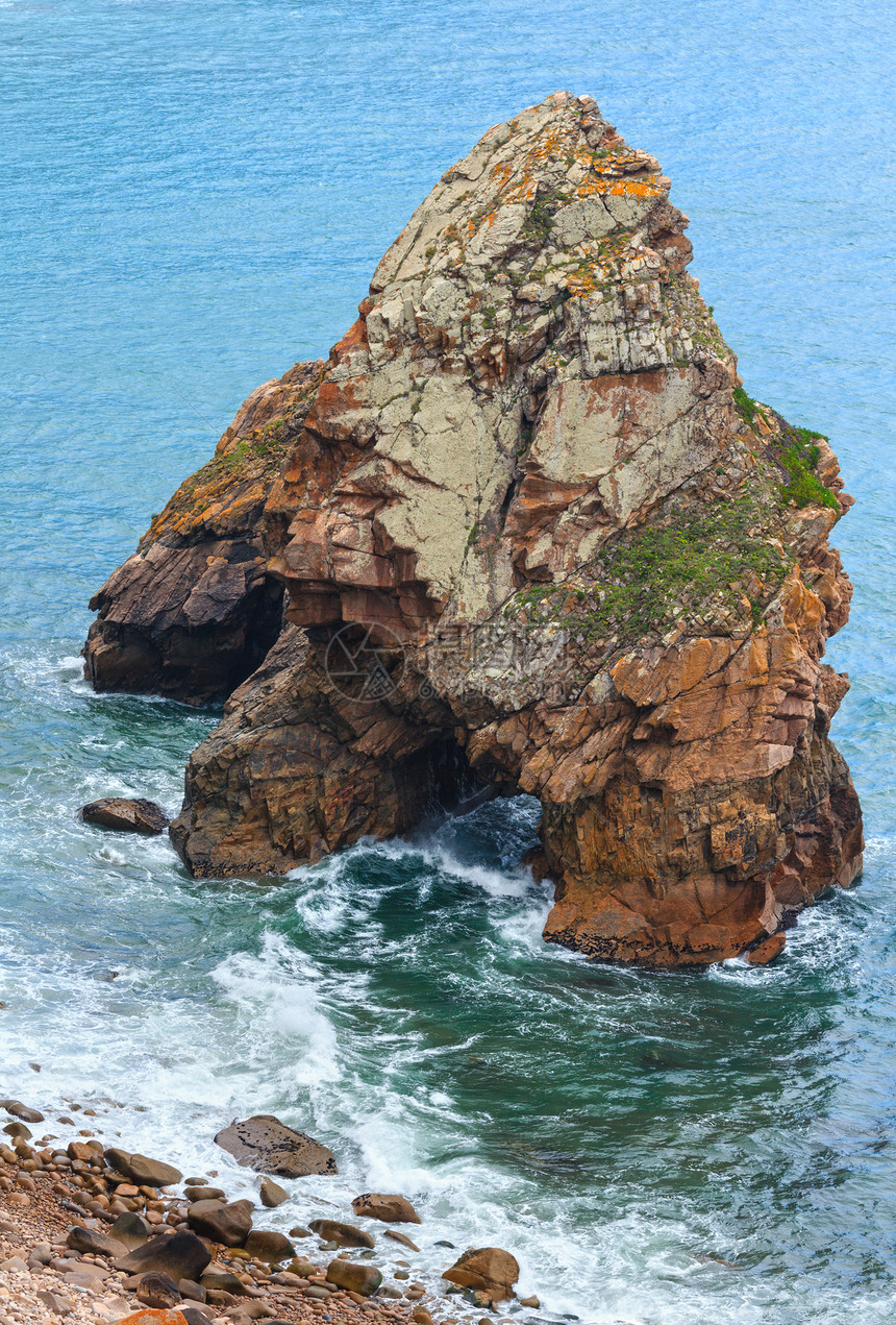 海岸附近大西洋海岸葡萄牙罗卡角波达的景象图片