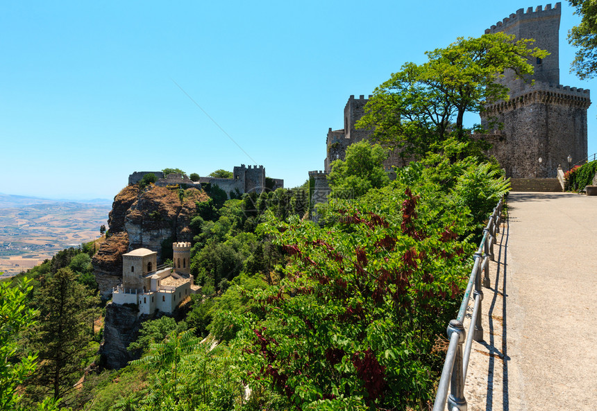 TorrettaPepoli意大利西里特拉帕尼地区西里埃塞老古的西里埃克镇的小城堡图片