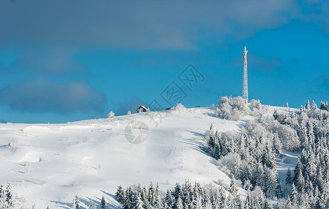 迪尔巴塔滑雪风景高清图片