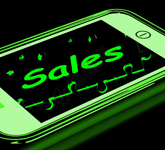 销售智能手机展示移动营销和商业背景图片