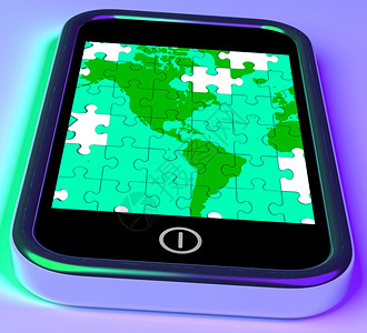 美国智能手机显示全球移动通信或美洲领土图片
