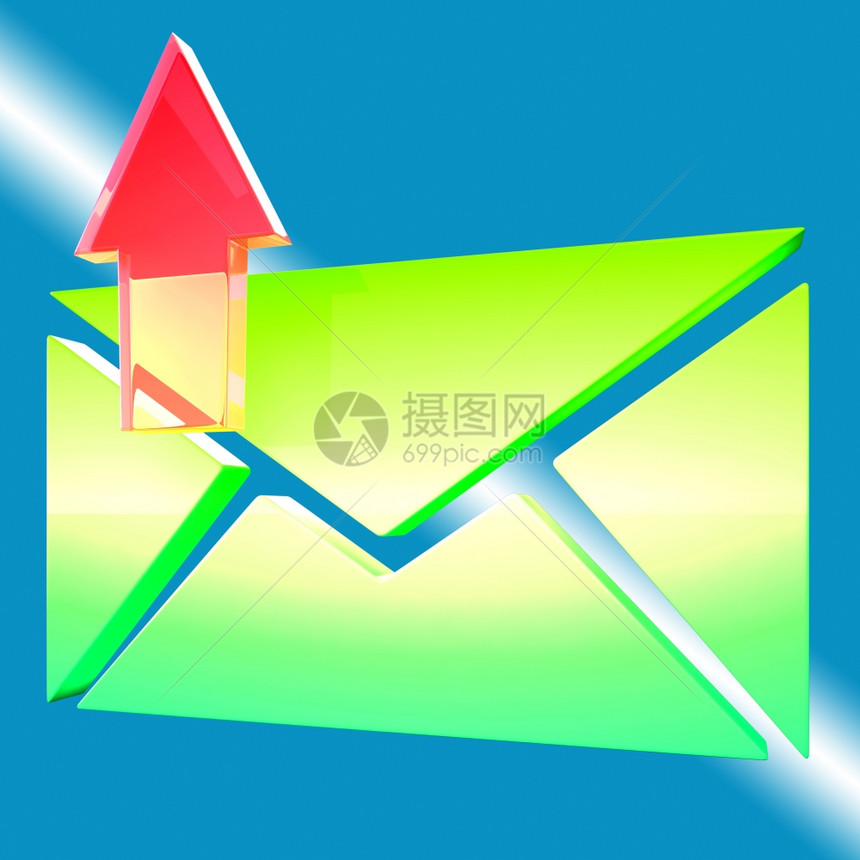 电子邮件符号显示电子邮件联系在线发送图片